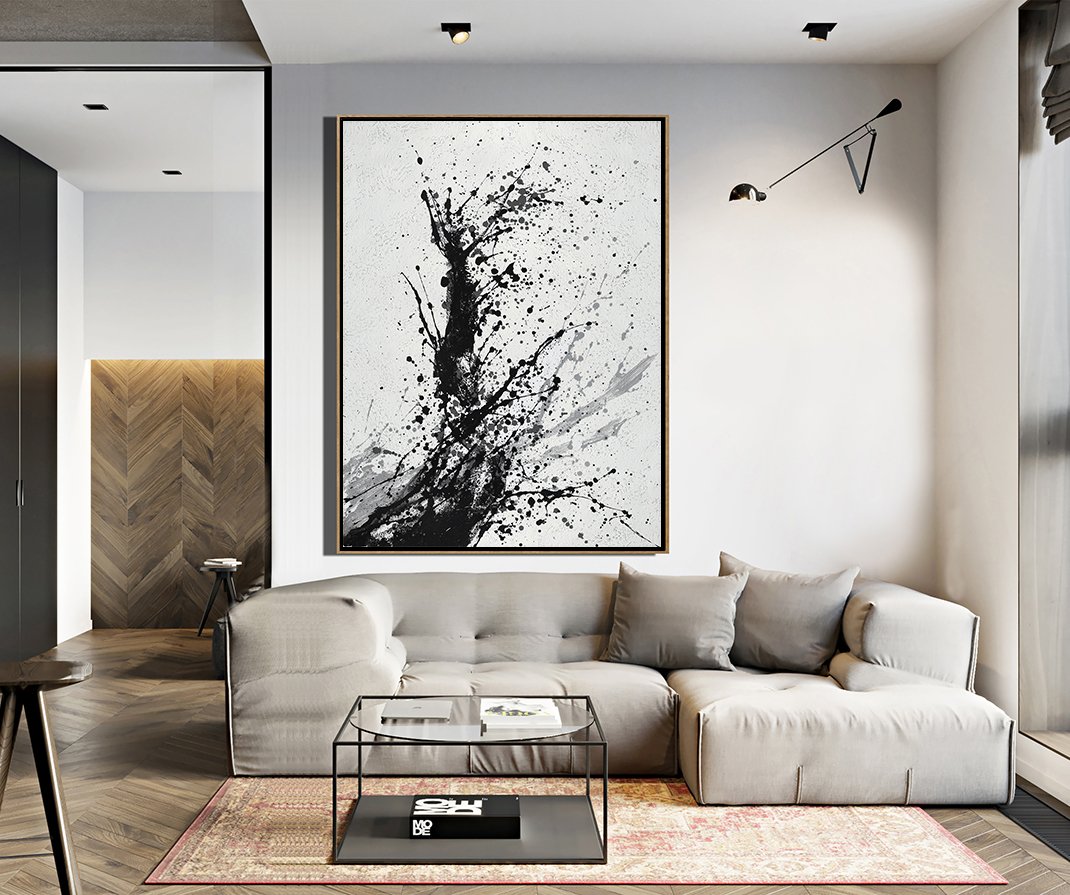 Minimal Art Drip Painting #DH29B - Click Image to Close